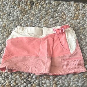 Outdoor Voices Pink and Cream Women's Skorts